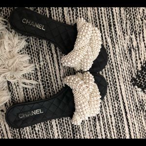 Chanel pearl mules. SOLD 🥳